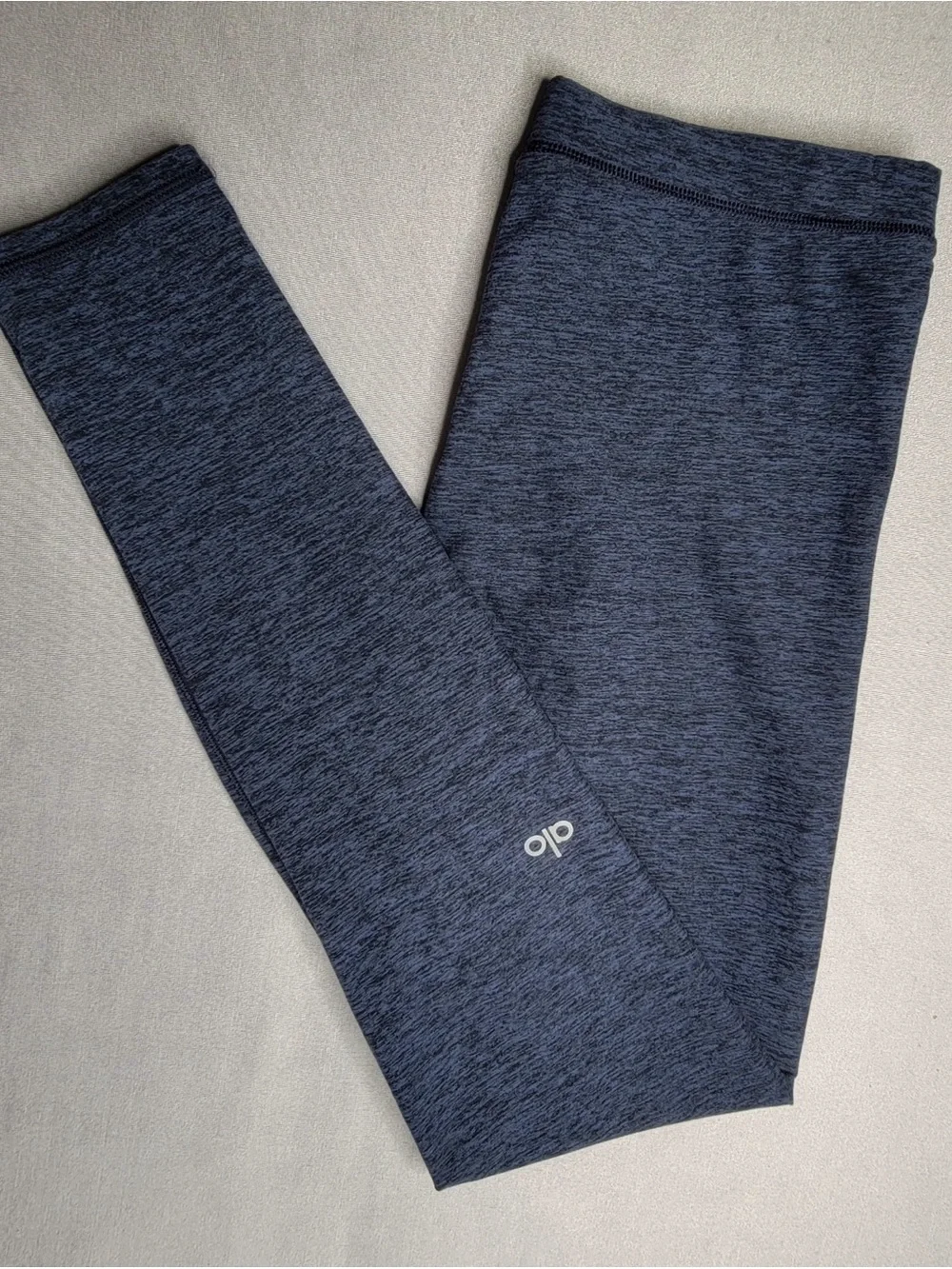 ALO Yoga Heathered Navy Blue Leggings